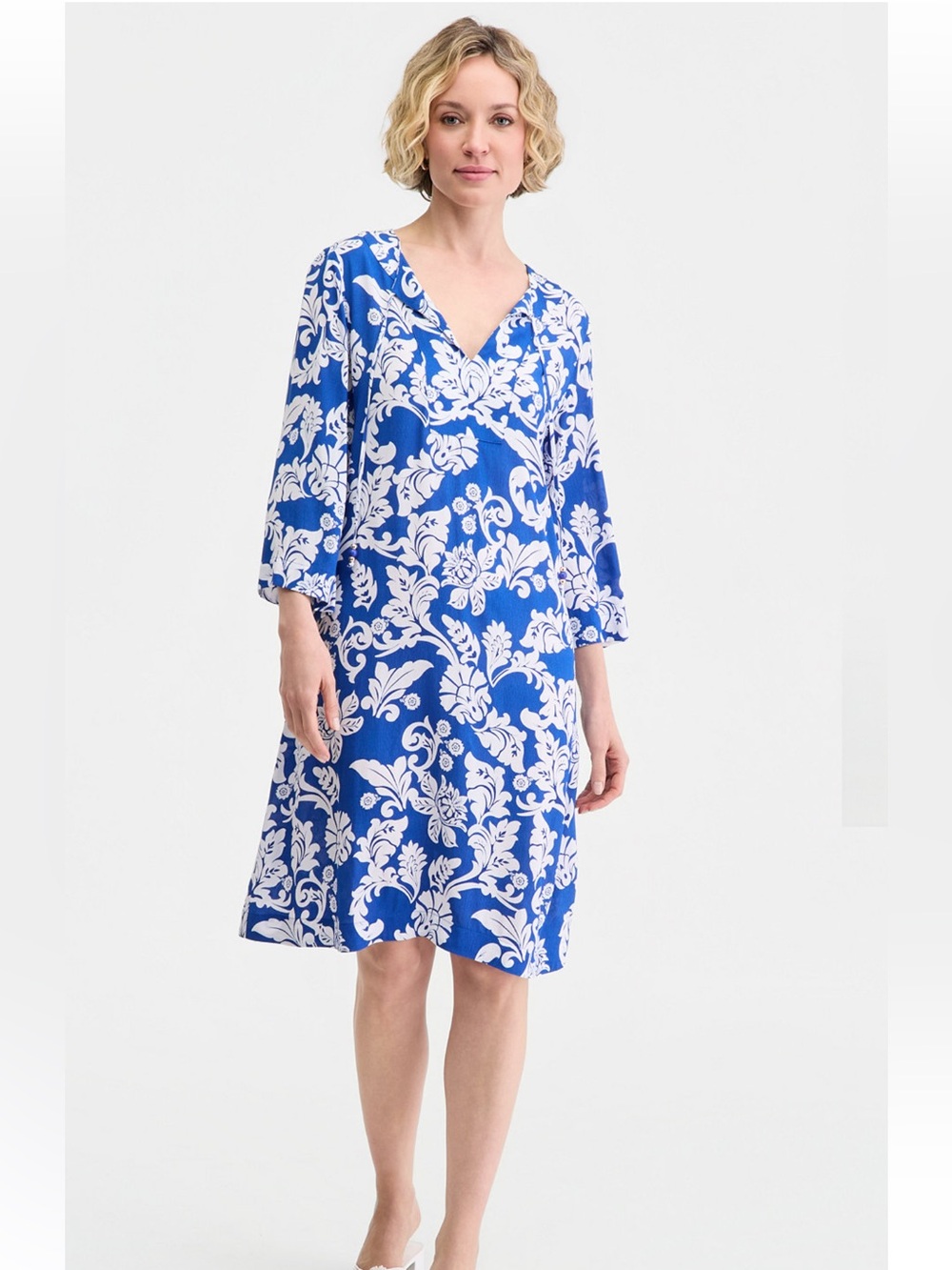 JM Collections Women's Printed Tunic Dress PTP 26/Length 41 NWT